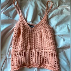 coral crop top